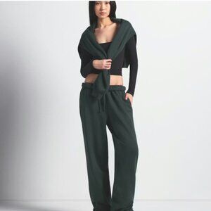 SKIMS Cotton Fleece Straight Leg Pant / NWT / MSRP $191